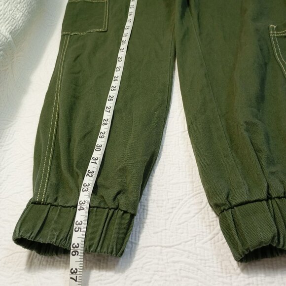 BDG Jogger Pants Green 100% Cotton With Pockets - Size 28 - Picture 11 of 12